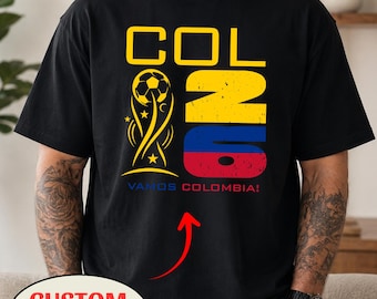 Colombia National Team Soccer Fan 2026 PNG, Football Supporter Shirt Mug Design, Country Pride Make to Order PNG Delivered
