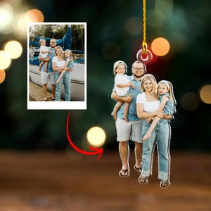 Personalized Christmas Ornaments 2025, Custom Photo Ornament, Xmas Picture Keepsake, Ornaments with Pictures, Hallmark Christmas Tree Decor