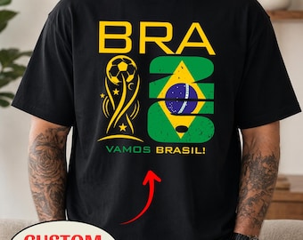 Brazil National Team Soccer Fan 2026 PNG, Football Supporter Shirt Mug Design, Country Pride Make to Order PNG Delivered