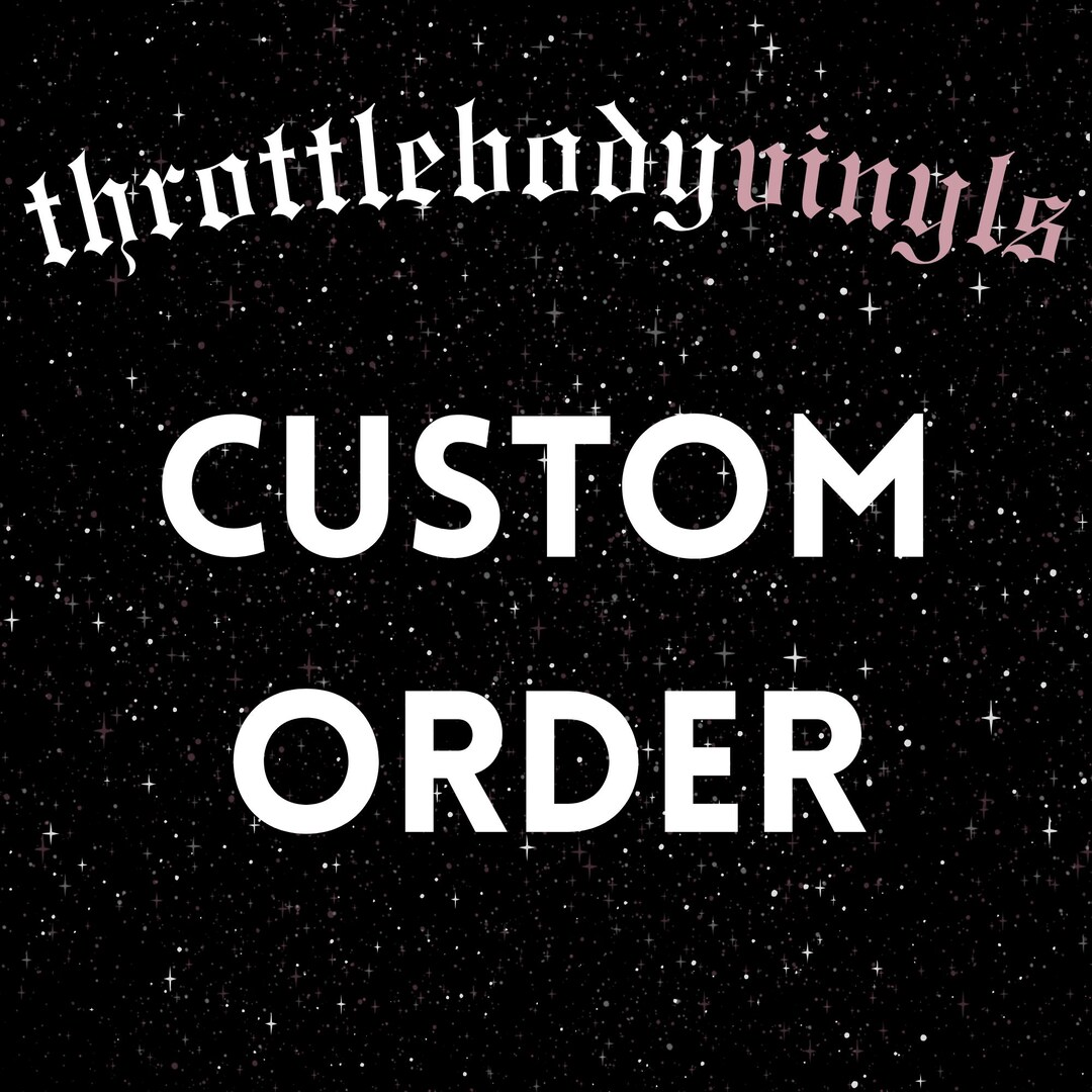 CUSTOM Approved Order for Vinyl Decal or Stickers - Etsy