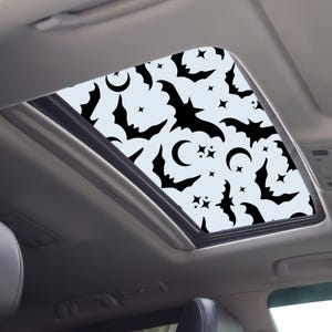 Bats Moons and Stars Sunroof Moonroof Car Window Spooky Celestial Vinyl Decal Halloween Sticker