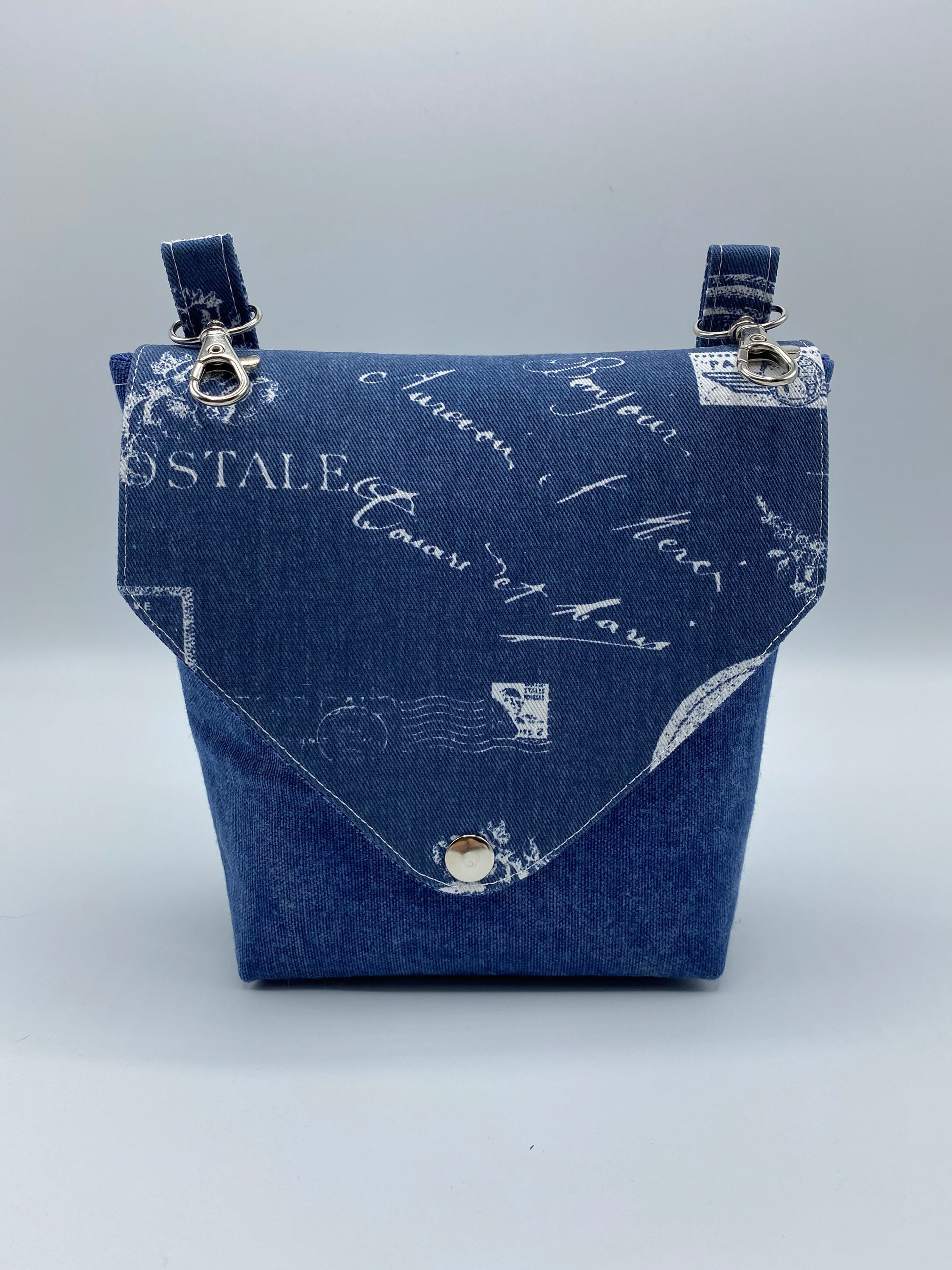 Denim Writing Hip Purse/Belt Loop Purse/Hands free purse/Fanny Etsy