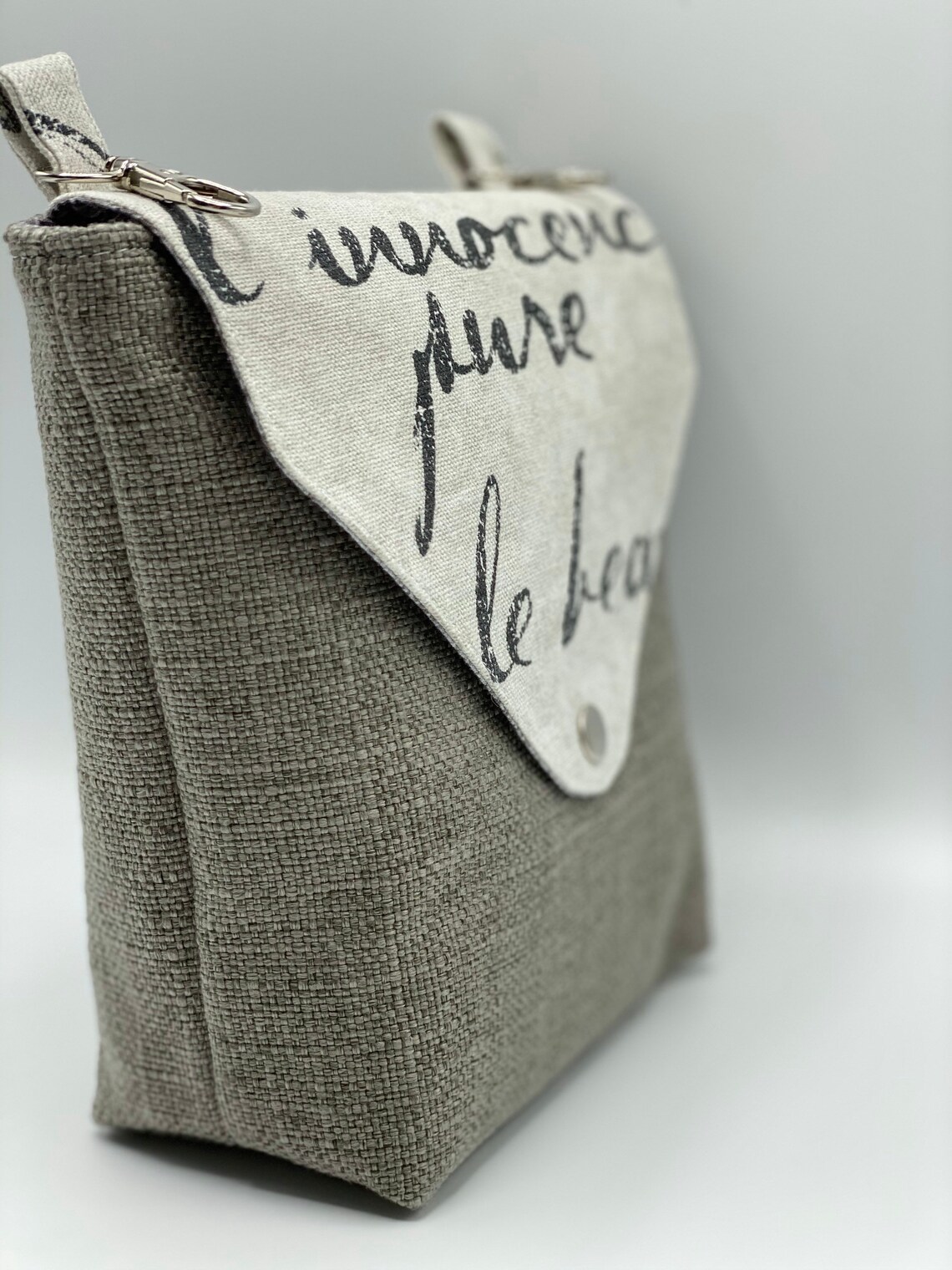 French Writing/hip Purse/belt Loop Purse/hands Free Etsy