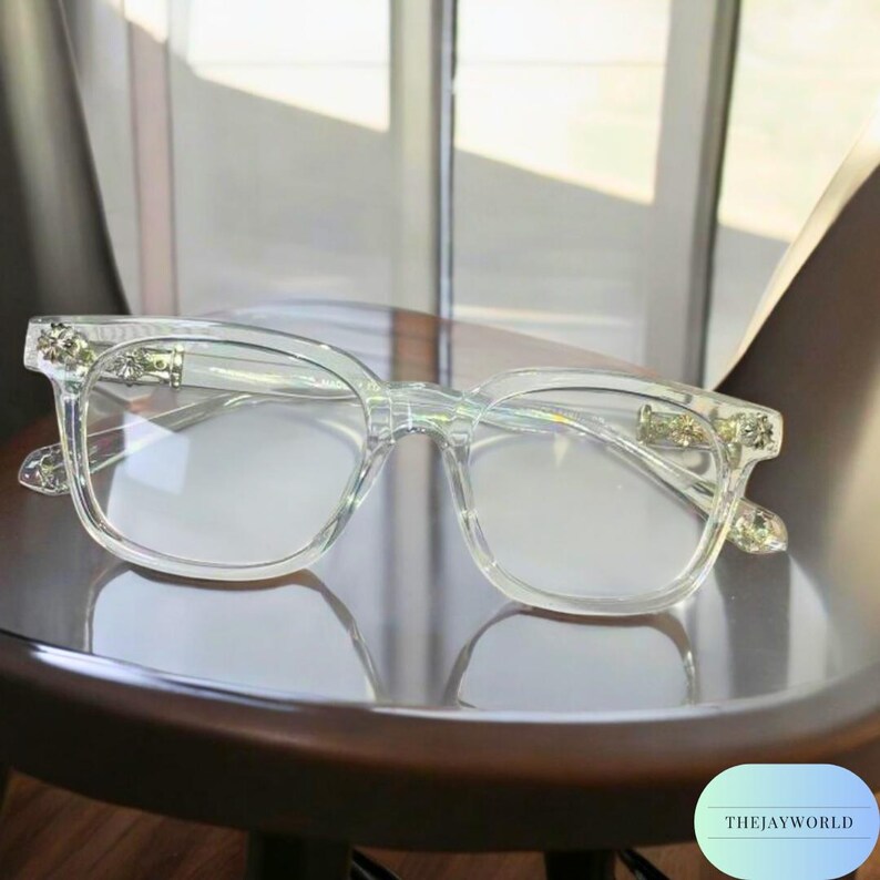 Lunettes Vintage Silhouette 1749/10 Bleu Transparent Argenté - Ovale - NOS