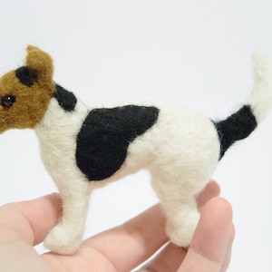 Jack Russell Terrier - Felted Terrier - Needle Felted Dog - Felted Animal - Needle Felted Jack Russell Terrier