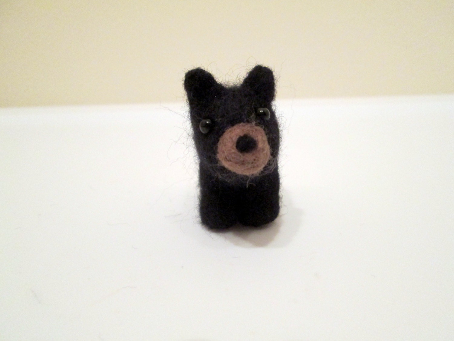 Felted Bear Cub Needle Felted Animal Black Bear Etsy Australia