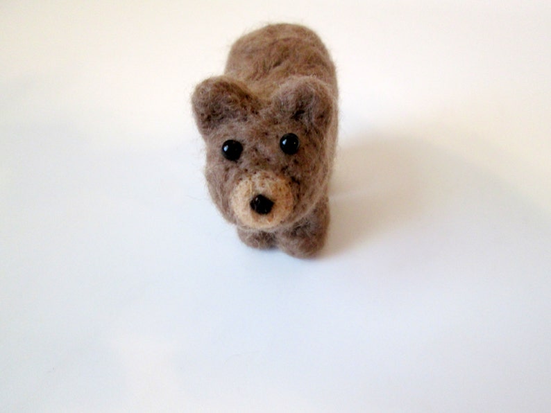 Brown Bear Felted Animal Needle Felted Art Grizzly Bear Etsy