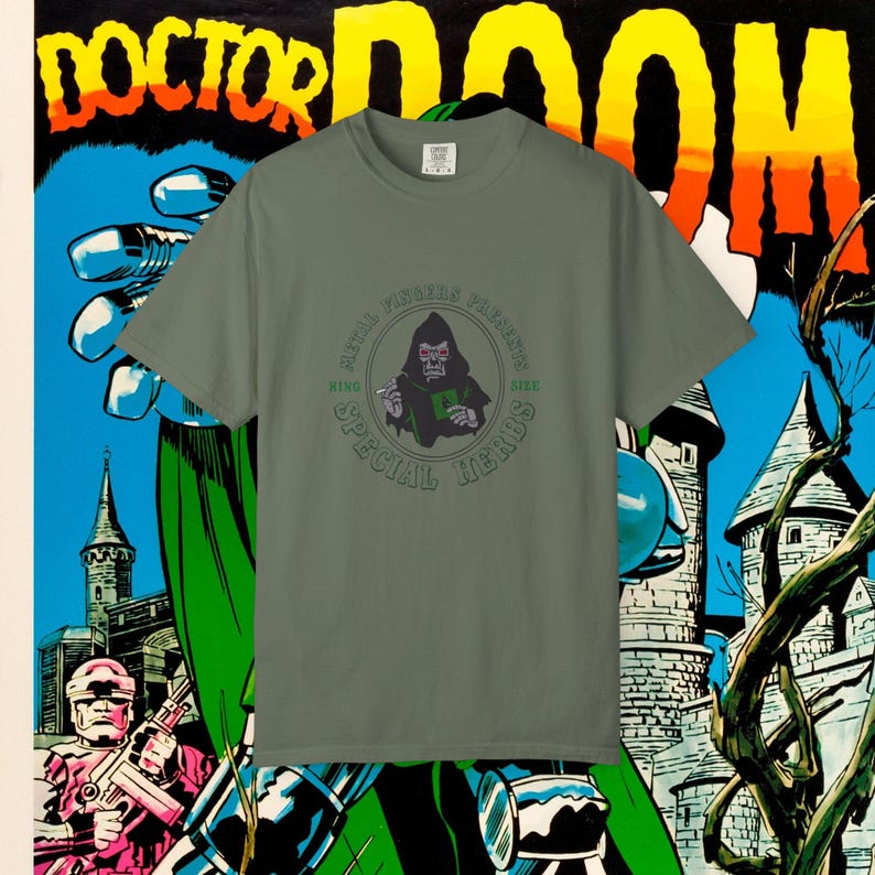 MF DOOM Vintage Comfort Colors T-Shirt: Metal Fingers Hip Hop Album image 5