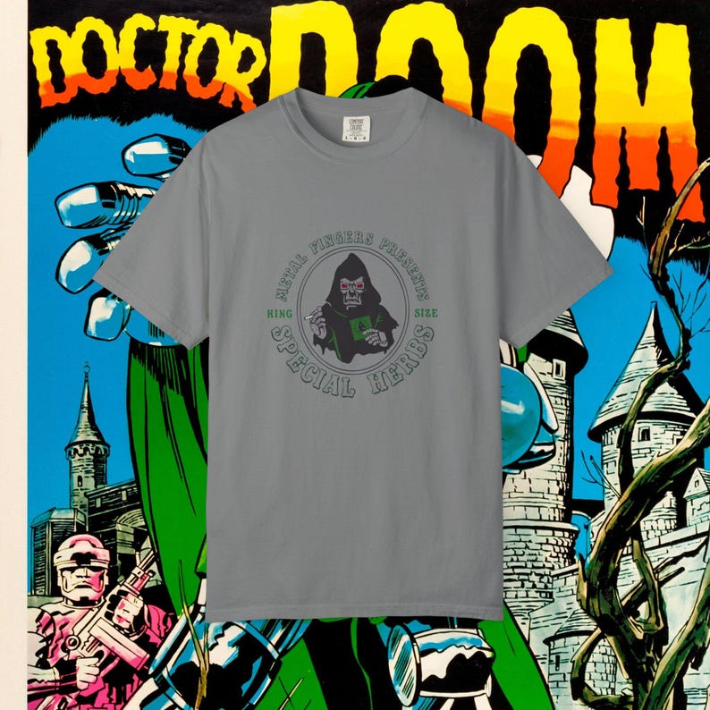 MF DOOM Vintage Comfort Colors T-Shirt: Metal Fingers Hip Hop Album image 3