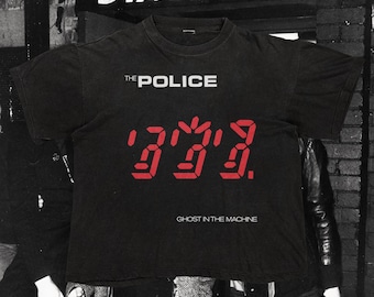 The Police Band Tee: Ghost in the Machine Album Cover - Comfort Colors T-Shirt