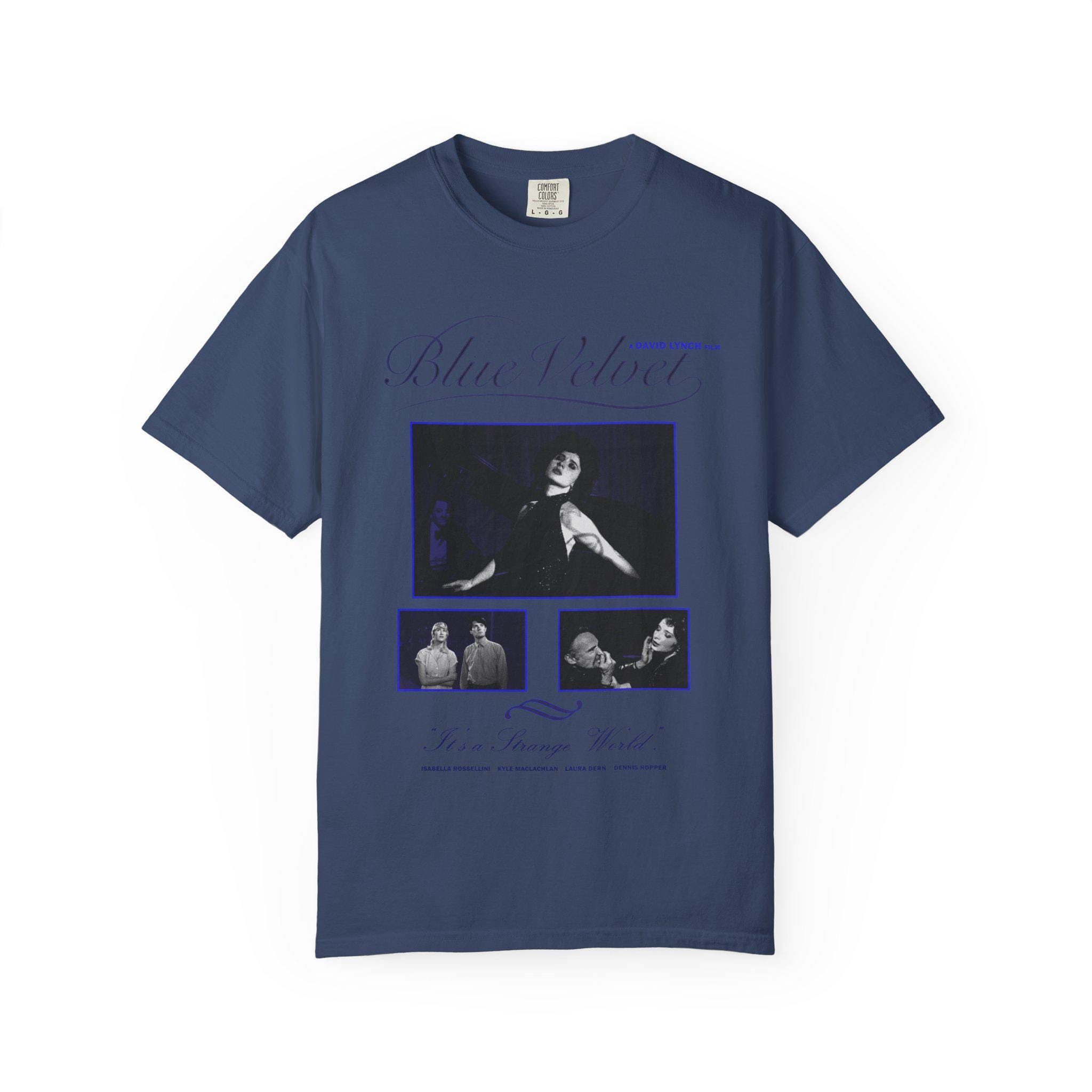 Blue Velvet Graphic T-shirt: David Lynch Inspired Comfort Colors