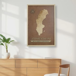 Carte 3D en bois type RELIEF