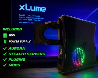 RGH 3.0 | xLume | 250gb HDD | Power Supply | Custom LEDs | Free Shipping