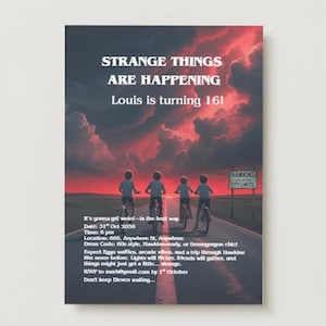 Strange Things Birthday Invitation
