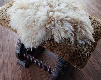 Felted hand made "sheepskin" sheep fleece Briar