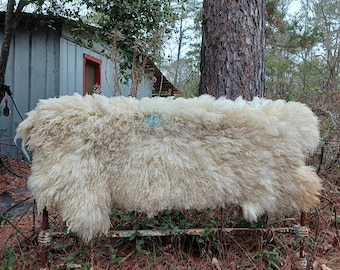 RESERVE/HOLD Hand made Felted sheep wool fleece Petals