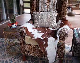 Small natural tri-color cowhide