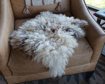 Hand made Felted sheep friendly fleece or pillow Blossom