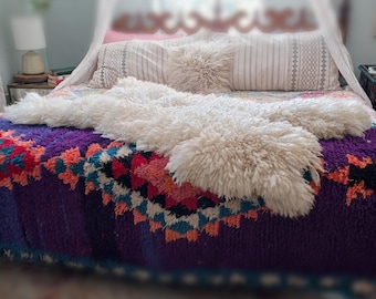 RESERVED/HOLD Hand made Felted sheep friendly felted fleece wool sheepskin Airie