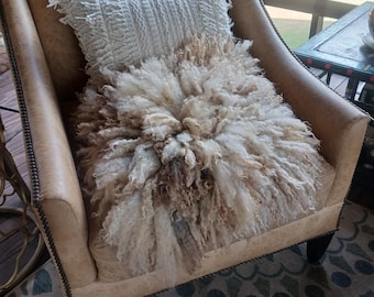 Handmade Felted Sheep Fleece: Natural Wool, Animal Friendly "Sheepskin"