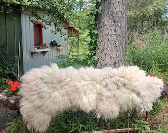 Hand made Felted sheep friendly felted fleece wool sheepskin Chico