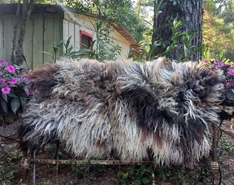 Felted Fleece Rug Throw Wild Shaggy Rug Hearth  Sheepskin Thea