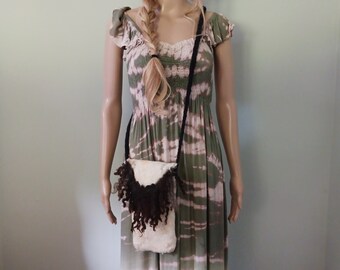 Felted wool cell phone purse