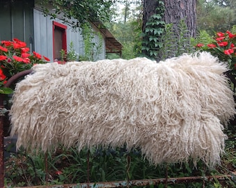 Hand made Felted sheep friendly felted fleece sheepskin Halo