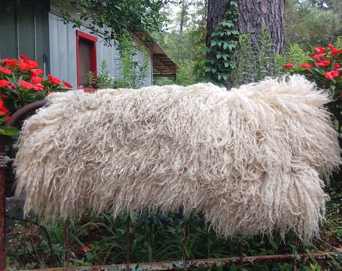 Featured listing image: Hand made Felted sheep friendly felted fleece sheepskin Halo