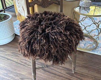 Handmade Felted Sheep wool fleece or pillow Bridget