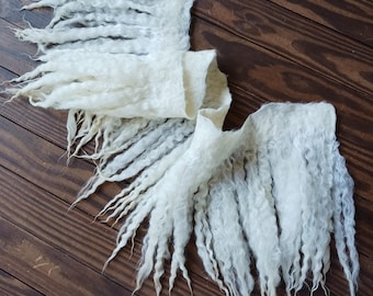 artisan wool fringe trim hand felted sheep friendly wool