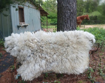 Hand made Felted sheep friendly sheepskin Greyson