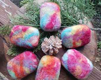 dryer balls  felted soap