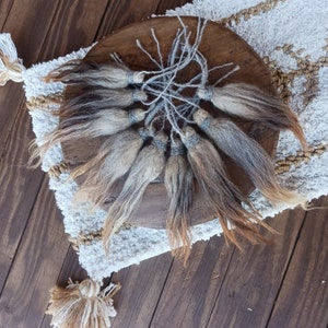 Raw unwashed Tassels hand made artisan raw sheep friendly wool locks