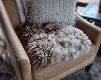 Handmade Felted wool fleece chair cover