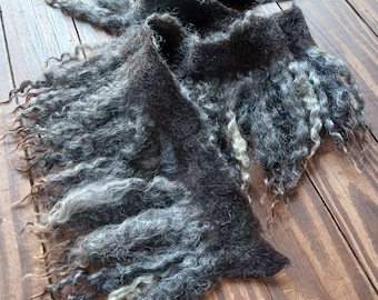 artisan wool fringe trim hand felted sheep friendly wool