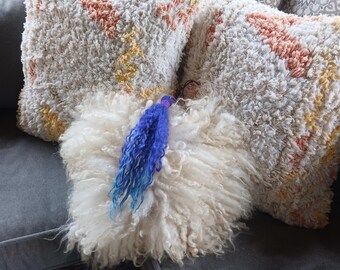 Colorful Tassels hand made artisan sheep friendly wool locks
