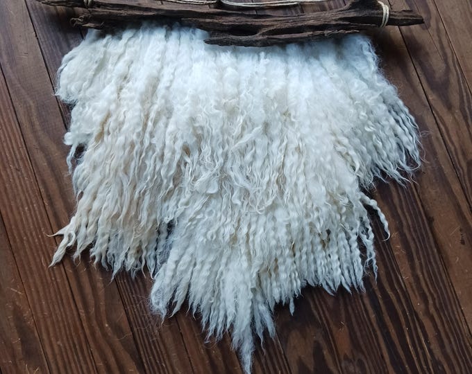 Featured listing image: RESERVED/HOLD Hand made fiber art felted wool driftwood wall hanging