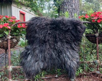 Handmade felted sheep friendly "sheepskin" sheep fleece rug throw Star Wars
