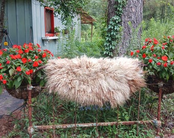 Hand made felted sheep friendly natural organic wool sheep fleece Jilly