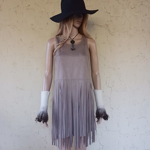 Felted wrist warmer wrist cuff ivory & grey with marbled gray lockslocks