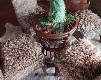 Handmade Felted Sheep Friendly Fleece chair cover fleece or pillow