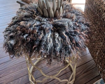 Felted sheep friendly "sheepskin" lamb fleece or pillow Shady Lady
