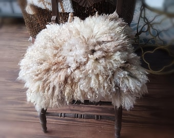 BALANCE Felted sheep friendly "sheepskin" sheep skin fleece or pillow Hazel