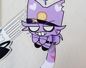 FNAF Purple Guy / William Afton Kitty Keychain