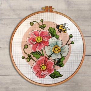 Meadow Flowers Embroidery Kit