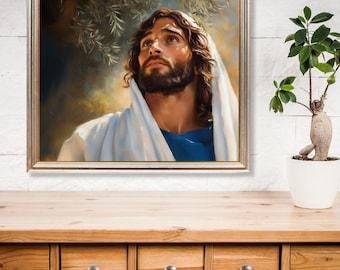 Thy Will Be Done, Christ Art Print, Christian Art, LDS Art, Picture of Jesus, Picture of Jesus Christ, Picture of Jesus