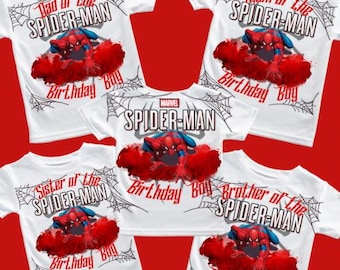 Spider Birthday Boy Shirt PNG, It's My Birthday PNG, Happy Birthday Png, In My Birthday Era, Spidey Clipart PNG, Spidey Birthday Boy shirt
