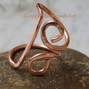 Adjustable Copper Splint Ring: Arthritis Pain Relief, Healing Jewelry