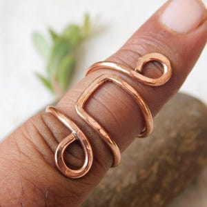 Adjustable Copper Arthritis Ring Splint: Handmade Therapy Jewelry